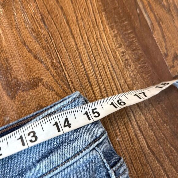 Express 90’s slim super high rise light wash jeans size 14 - Picture 9 of 15